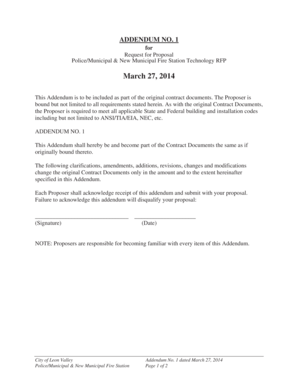 Congratulatory letter - CLV - Technology Addendum #1 - leonvalleytexas