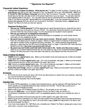 IRS Tax Return Transcript Request