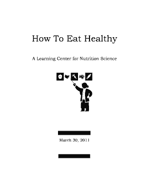Healthy Eating Learning Activity