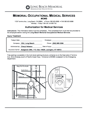Authorization for Medical Services