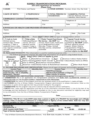 Emergency card template - ETP 2011 Application for Program-English