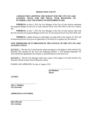 SECTION 1 That the City Council hereby adopts and - lakejackson-tx