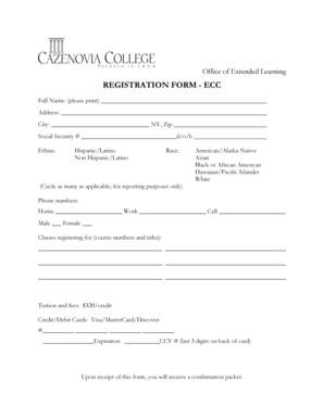 ECC Registration Form