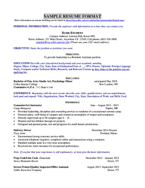 Resume Template