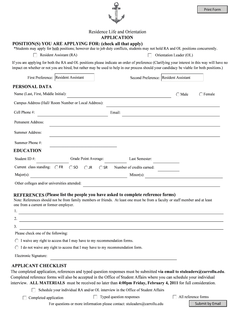 Form preview