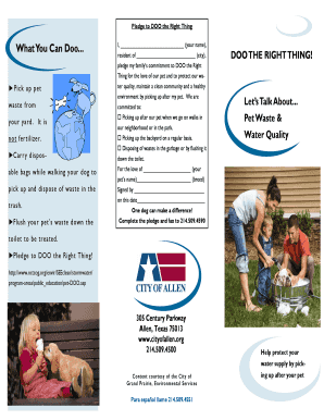 Pledge to Doo the Right Thing