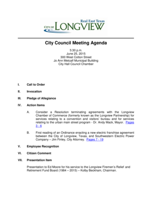 City Council Meeting Agenda - Longview Texas - longviewtexas