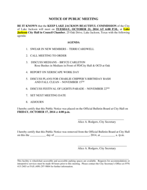 of Lake Jackson will meet on TUESDAY, OCTOBER 21, 2014 AT 600 P - lakejackson-tx