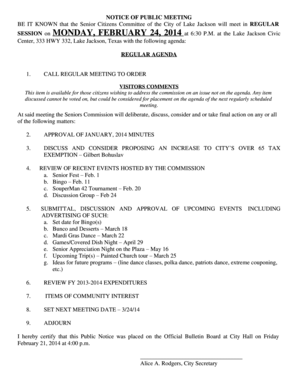 Kk survey questionnaire - FEBRUARY 24 201 4 at - lakejackson-txgov