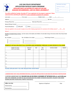 Nla membership form - Blue Santa application 2015 - liveoaktxnet