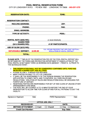 Accident release form - RESERVATION DATE TIME RESERVATION CONTACT MAILING - longviewtexas