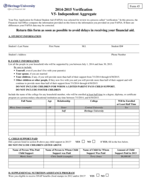 Form 45 2014-2015 Verification