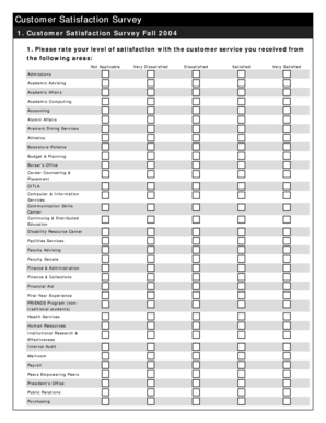 Questionnaire letter sample - Customer Satisfaction Survey - Kentucky State University - kysu