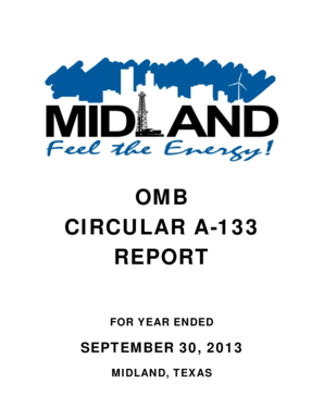 OMB CIRCULAR A-133 REPORT - Midland Texas - midlandtexas