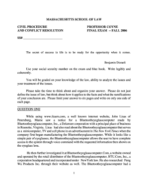 Fillable Online Civil Procedure Questions Fax Email Print - pdfFiller