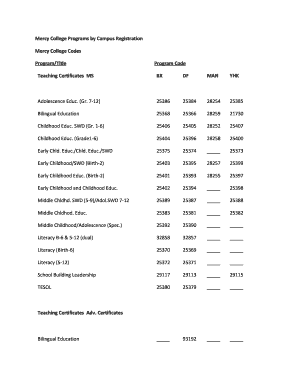 Mercy College Teaching Certificate Registration