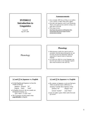 Microsoft PowerPoint - class8 phonology phonological rules - cr middlebury