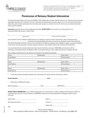 FERPA Authorization Form
