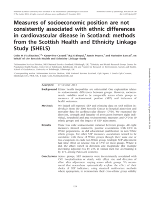 High school graduate resume - Measures of socioeconomic position are not consistently associated bb - ije oxfordjournals