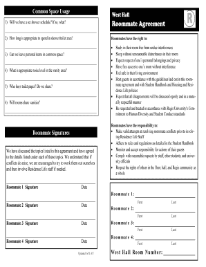 Roommate Agreement