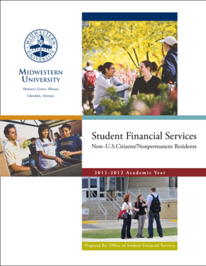 Midwestern University I-20 Financial Certification Form