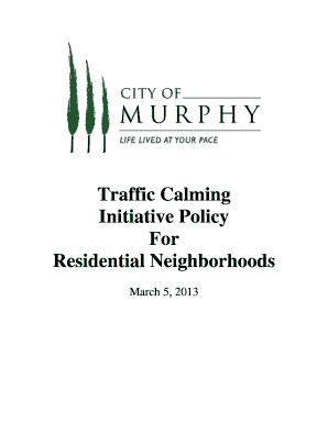 Personal statement examples - Traffic Calming Initiative Policy For Residential - murphytx