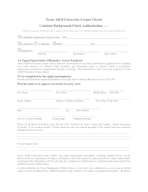 Texas A&M University Employment Packet