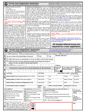 Florida Voter Registration Application