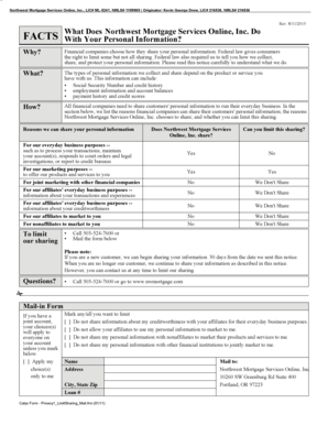 Privacy Notice and Sharing Limitation Form