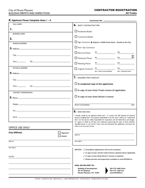 Hand receipt template - Contractor Registration Converted - mpcity