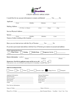 Utility Service Application