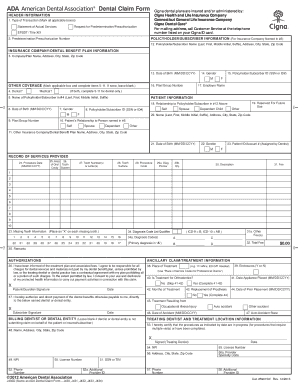 Dental Claim Form