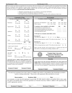 Roommate Agreement
