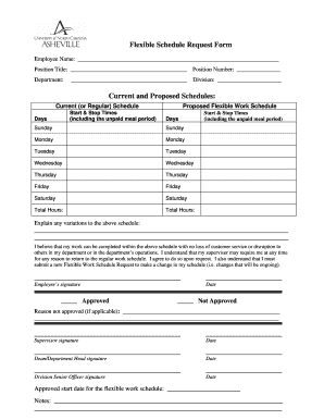 Flexible Schedule Request Form