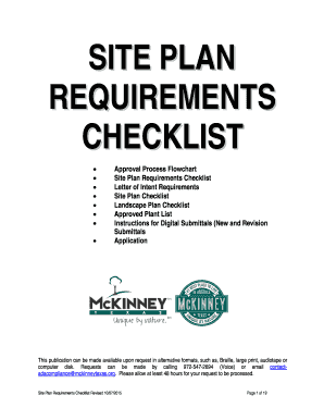 Academic program example - Site Plan Requirements Checklist Revised 10072015 Page 2