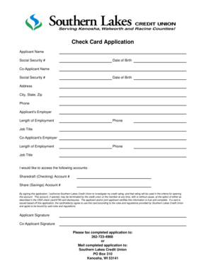 Credit Card Application