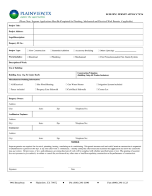 Contract template microsoft word - Plainview TX 79072 Ph 806 296-1100 Fax 806 296-1125 - plainviewtx