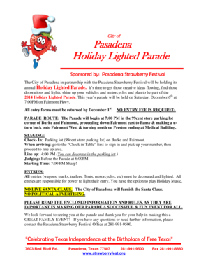 Affidavit example - City of Pasadena Holiday Lighted Parade - ci pasadena tx