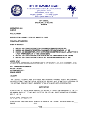 Organizational chart template - DISCUSS AND CONSIDER FOR ACTION AWARDING THE BANK DEPOSITORY BID - ci jamaicabeach tx