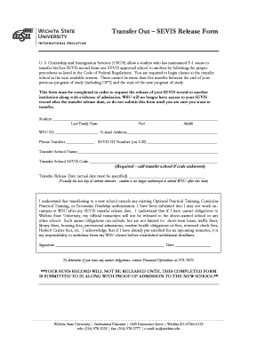 SEVIS Release Form