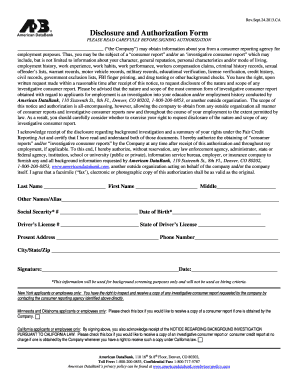 Letter of intent for a job within the same company - Disclosure and Release Form - Pasadena Texas