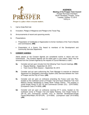 Bmi equation - AGENDA - Prosper Texas - prospertx