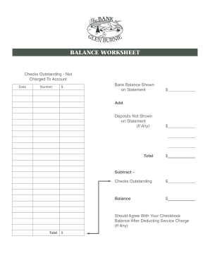 19 Printable balancing a checkbook worksheet Forms and Templates - Fillable  Samples in PDF, Word to Download | pdfFiller