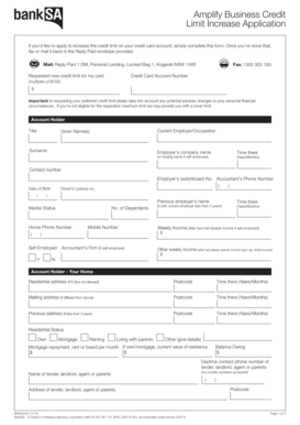 Credit application - westpac png application forms