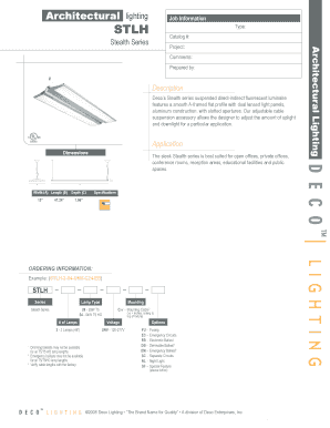Stealth Series Lighting Specifications