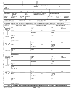 Employment Application Form