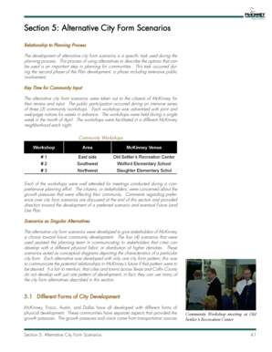 Sop example - Section 5 Alternative City Form Scenarios - McKinney Texas - mckinneytexas