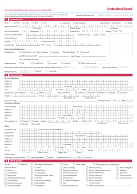 Psmpa loan application pdf - Indusind Personal Loan Form corected