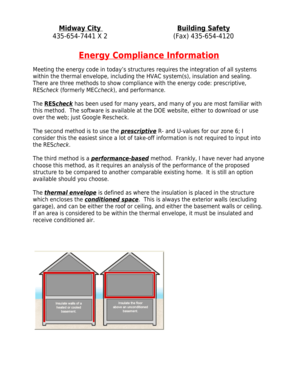 Home Energy Compliance Worksheet
