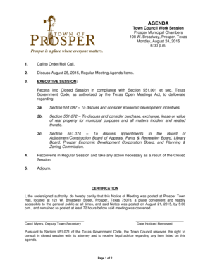 Nys doh bureau of ems - 2 Discuss August 25 2015 Regular Meeting Agenda Items - prospertx